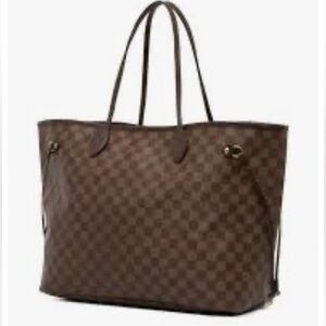 Louis Vuitton Neverfull GM tote in Damier Ebene,+ LV coin pouch, all authentic